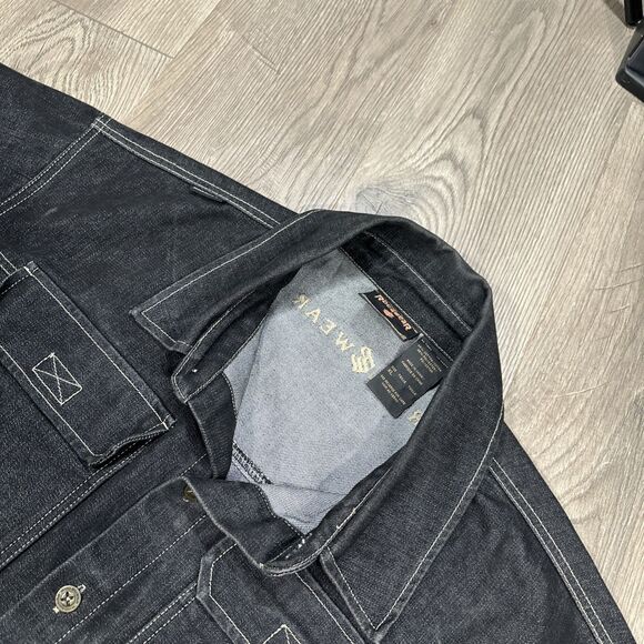 Vintage Rocawear Grey/Black Denim Jean Jacket Y2K 90s Hip Hop, Jay Z Mens Sz XL - Picture 4 of 8